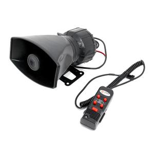 5種 警笛音 100W 130dB 12V 拡声器 スピーカー/マイク/アンプセット