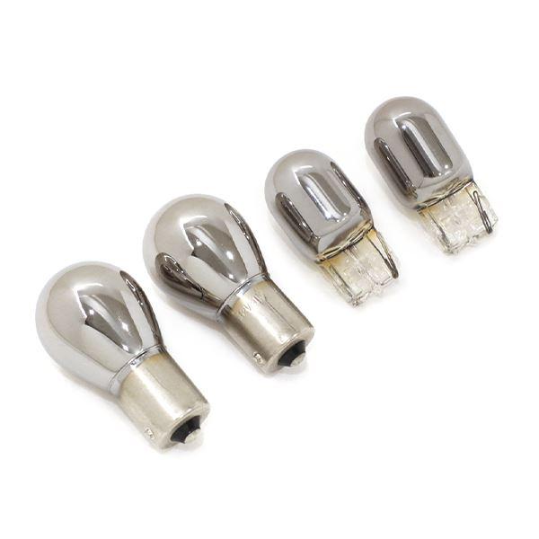 ю 【メール便送料無料】 ステルス球 ウインカー アンバー オレンジ フロント メッキ 12V S2...