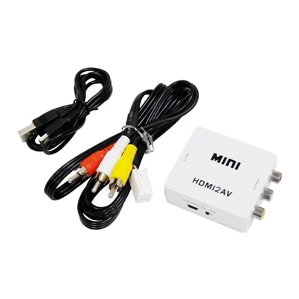 ю 【メール便】スマホ画面がナビで見れる! ミラーリング キット HDMI → RCA 変換 アダプ...