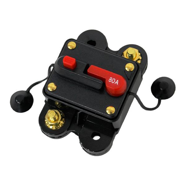 ю 【定形外】 サーキットブレーカー [ 80A ] 12V/24V 1個 過電流保護 遮断 キルス...