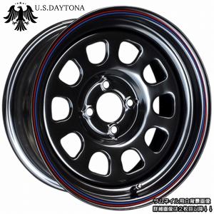 U.S.Daytona デイトナ 15x7.0J オフセット+20 PCD100 ブラック色