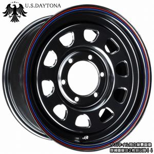 U.S.Daytona デイトナ ブラックカラー ホイール4本セット 200系 U.S.Daytona デイトナ ブラックカラー ホイール4本セット 200系