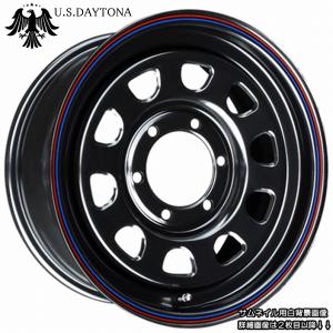 U.S.Daytona デイトナ GOODYEARナスカー 215/65R16 タイヤ付 ブラックカラー 200系ハイエース他｜wheel-station