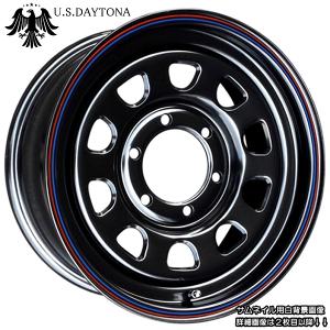 U.S.Daytona デイトナ ブラックカラー ホイール4本セット 16x6.5J OFF+