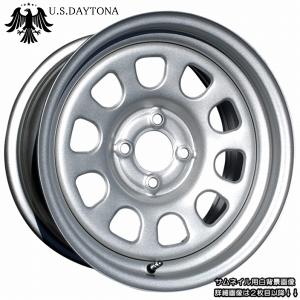 U.S.Daytona デイトナ 15x7.0J 前後異 オフセット +30/+20 PCD100 シルバーメタリック色 ホイール 4本セット 走り屋/ヘラフラ/シャコタン推薦｜wheel-station