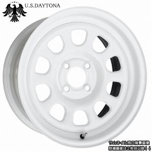 U.S.Daytona デイトナ 15x7.0J オフセット+20 PCD100 ホワイトカラー ホイール 4本セット 走り屋/ヘラフラ/シャコタン推薦 カスタム チューニングサイズ｜wheel-station