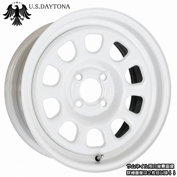 U.S.Daytona デイトナ 15x7.0J オフセット+30 PCD100 ホワイトカラー ホ...