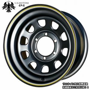 U.S.Daytona デイトナ ブラックカラー ホイール4本セット 16x6.5J OFF+