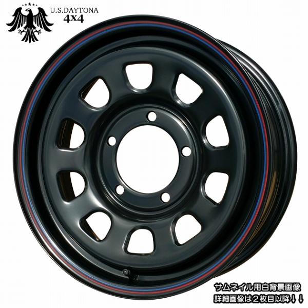 U.S.Daytona 4X4 16x5.5J OFF+20 PCD139.7 新品ホイール 4本セ...