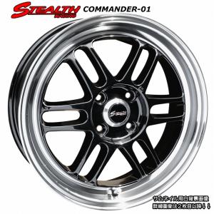 ステルスレーシング　K35 114.3 5H 美品4本 ステルスレーシング K35 17X7.0J OFF+42 PCD114.3 人気の2段スーパー
