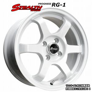 ステルスレーシング15インチ PCD100 4穴 タイヤホイールセット4本　中古 STEALTH Racing RG-1 15x6.5J OFF+38 PCD100/4H 幅広リム