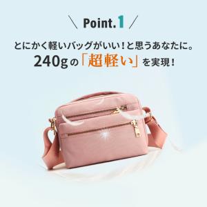 ショルダーバッグ レディース 軽い 60代 斜...の詳細画像5