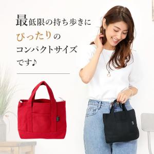 ミニトートバッグ 小さめ 帆布 キャンバス 軽...の詳細画像3