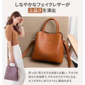 トートバッグ レディース 小さめ 軽い ポケッ...の詳細画像4
