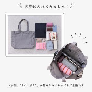 トートバッグ レディース 大容量 帆布 大きめ...の詳細画像3