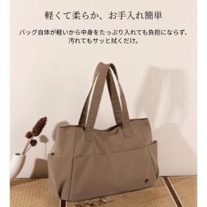 トートバッグ レディース 軽量 大容量 撥水 ...の詳細画像3