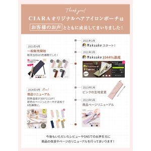 ヘアアイロンケース 耐熱 熱いまま ポーチ 引...の詳細画像5