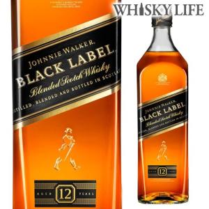 3/29〜4/1 P+3％ ウイスキー ジョニーウォーカー12年 黒ラベル 1L ブレンデッド ブラ...