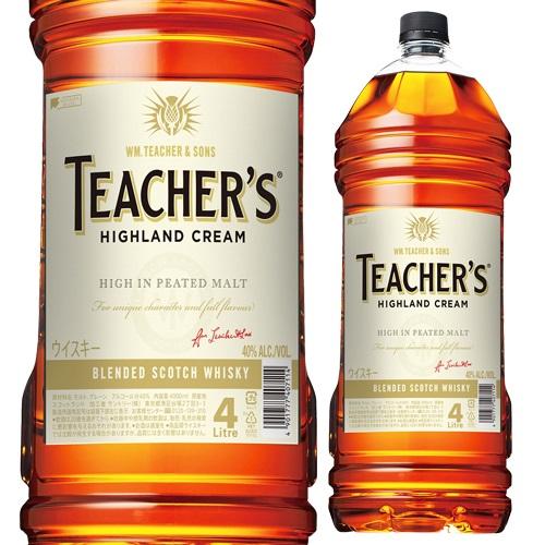 ティーチャーズ 40度 4000ml スコッチ ブレンデッド ウイスキー 4L 大容量  八幡