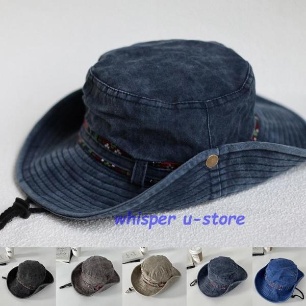 帽子 バケットハット サファリハット カウボーイハット アウトドア アドベンチャーハット レディース...
