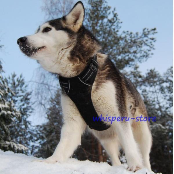 犬用 ハーネス 小型犬 中型犬 大型犬 ペット用ハーネス 全10色 S M L XL 背中ハンドル ...