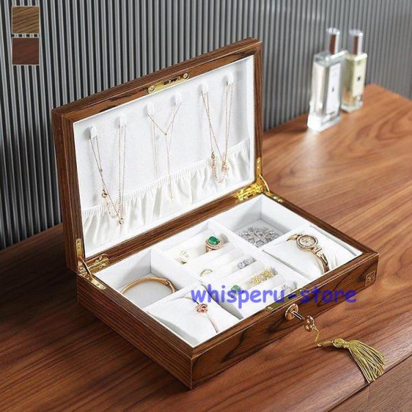 ジュエリー アクセサリー用品 収納ボックス ケース 大容量 ジュエリー収納 ジュエリーボックス 多機...