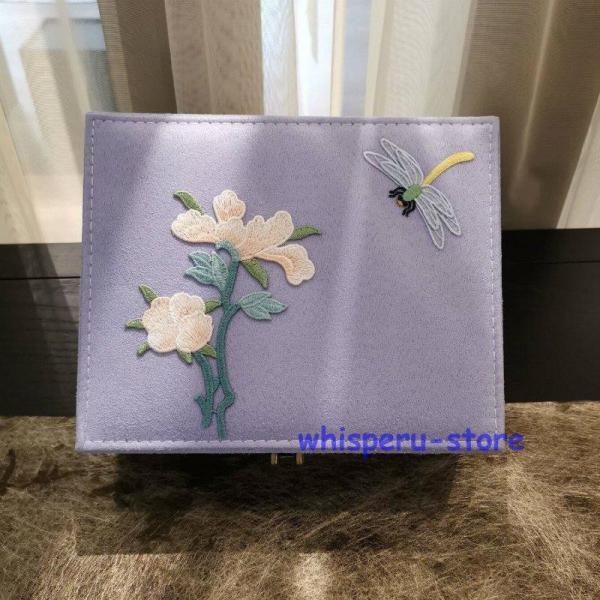 ジュエリー アクセサリー用品 収納ボックス ケース 大容量 スクエア 2段 ボックス ネックレス リ...