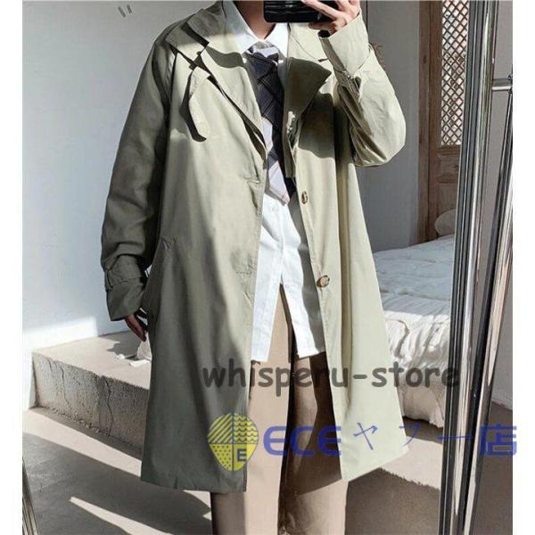 秋コート トレンチコート メンズ カジュアル 春服 大きいサイズ  アウター コート