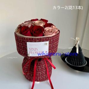 ブーケ バラ 造花 アレンジメント 薔薇 誕生...の詳細画像2