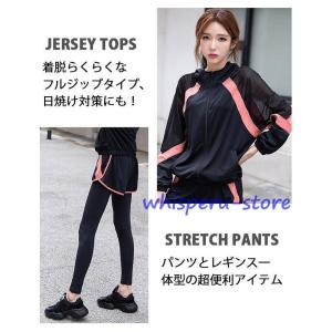 レディース ヨガウェア パンツ レギンス ブラ...の詳細画像1
