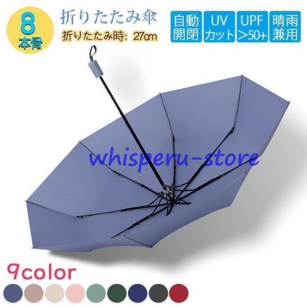 折りたたみ傘 雨傘 日傘 晴雨兼用 折り畳み傘 傘 逆折り 手動開閉 撥水加工 大きい 梅雨対策 8...