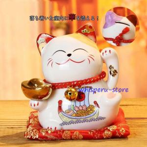 招き猫（小）金 硝子飾り E-2 瀬戸取寄 ガラス 置物 置き物