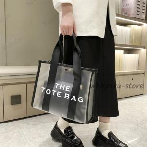 トートバッグ レディース 軽い 小さめ ビニー...の詳細画像1