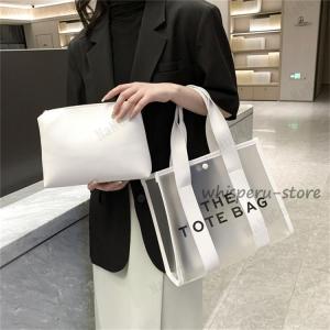 トートバッグ レディース 軽い 小さめ ビニー...の詳細画像5
