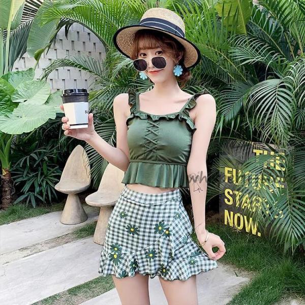 水着 タンキニ 体型カバー レディース ビキニ 女性用 女の子 2点セット　ママ水着 通販 スイムウ...