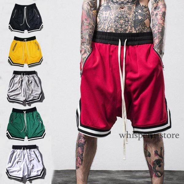 バスケットパンツ メンズ レディース ゆったり ハーフパンツ バスケ プラクティス 練習着 試合スポ...