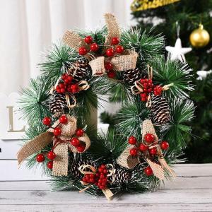 クリスマスリース 選べる5種類 直径約23cm...の詳細画像1