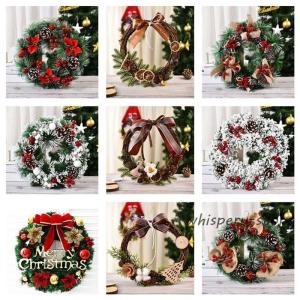 クリスマスリース クリスマス飾り付け 壁掛け飾り 玄関ドア 花 冬 手作り フラワーリース 造花 花輪 ガーデニング 雑貨 装飾 ギフト お店 おしゃれ お祝い