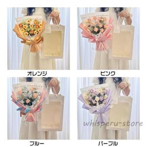 枯れない花 母の日 ニットブーケ 手作り花 ニ...の詳細画像5