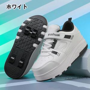 ローラーシューズ 4輪式 ローラースケート 男...の詳細画像2