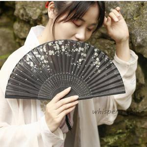扇子 レディース 母の日プレゼント シルク 花...の詳細画像3