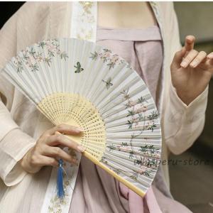 扇子 レディース 母の日プレゼント シルク 花...の詳細画像5