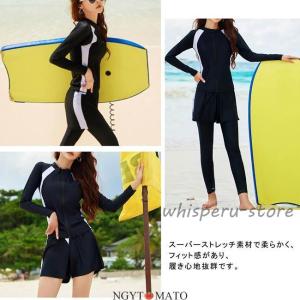 水着 レディース フィットネス水着 女性 カッ...の詳細画像5