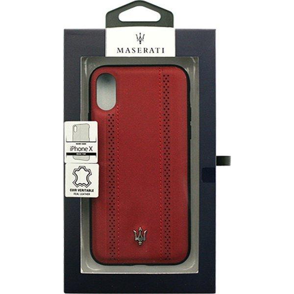 MASERATI マセラティ iPhone X iPhone XS ケース 本革＋TPU 背面 カバ...