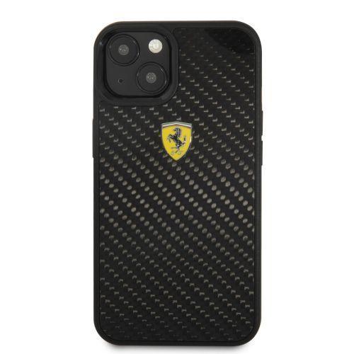 iPhone13 ケース フェラーリ 公式ライセンス リアルカーボン 背面ケース ブランド カバー ...