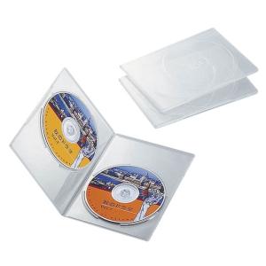 elecom エレコム DVDスリムトールケース 両面収納 3枚パック クリア