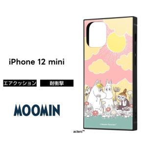 iPhone12 mini ムーミン カバー ケース 耐衝撃 衝撃に強い 保護 傷に強い スクエア 四角 ハード ソフト クッション スマホケース アイフォン KAKU コミック
