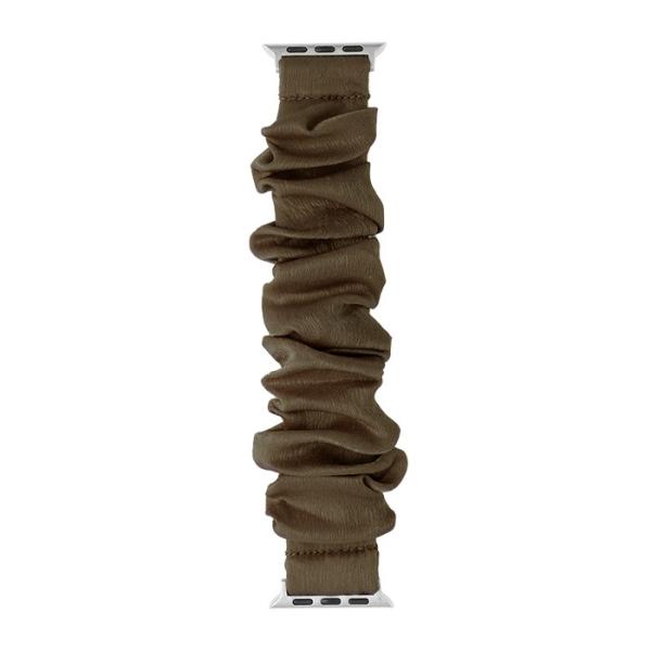 アップルウォッチ バンド シュシュ シュシュバンド ブラウン  アップルウォッチ バンド Apple...