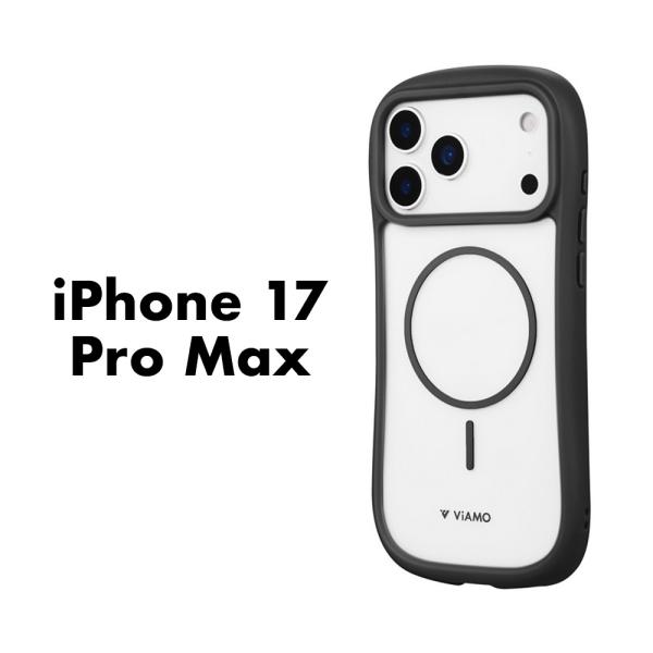iPhone17ProMax ケース ViAMO mag ダークグレー 耐衝撃 ハイブリッドケース ...