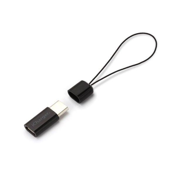 USB Type-C - micro USB 変換アダプタ ブラック